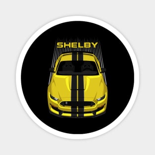 Ford Mustang Shelby GT350 2015 - 2020 - Yellow - Black Stripes Magnet